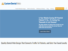 Tablet Screenshot of customdentalweb.com